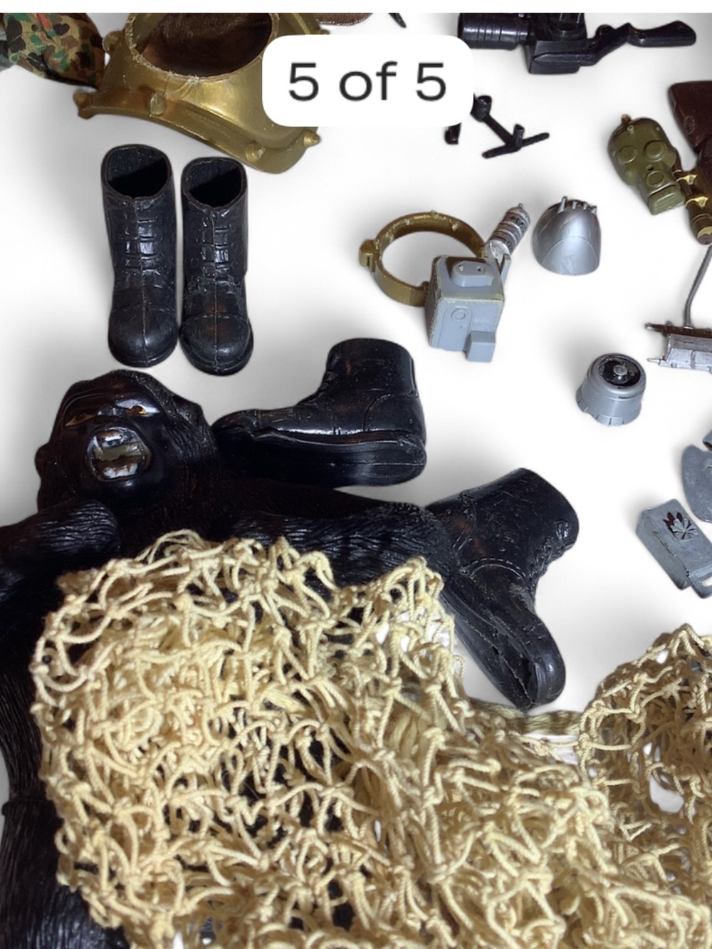LARGE LOT 60’s~70’s GI Joe: Head Appendages Accessories JUNGLE~DIVING~CLOTHES - Picture 8 of 10
